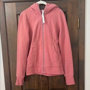 Lululemon Full-Zip Hooded Jacket Pink - Size 8